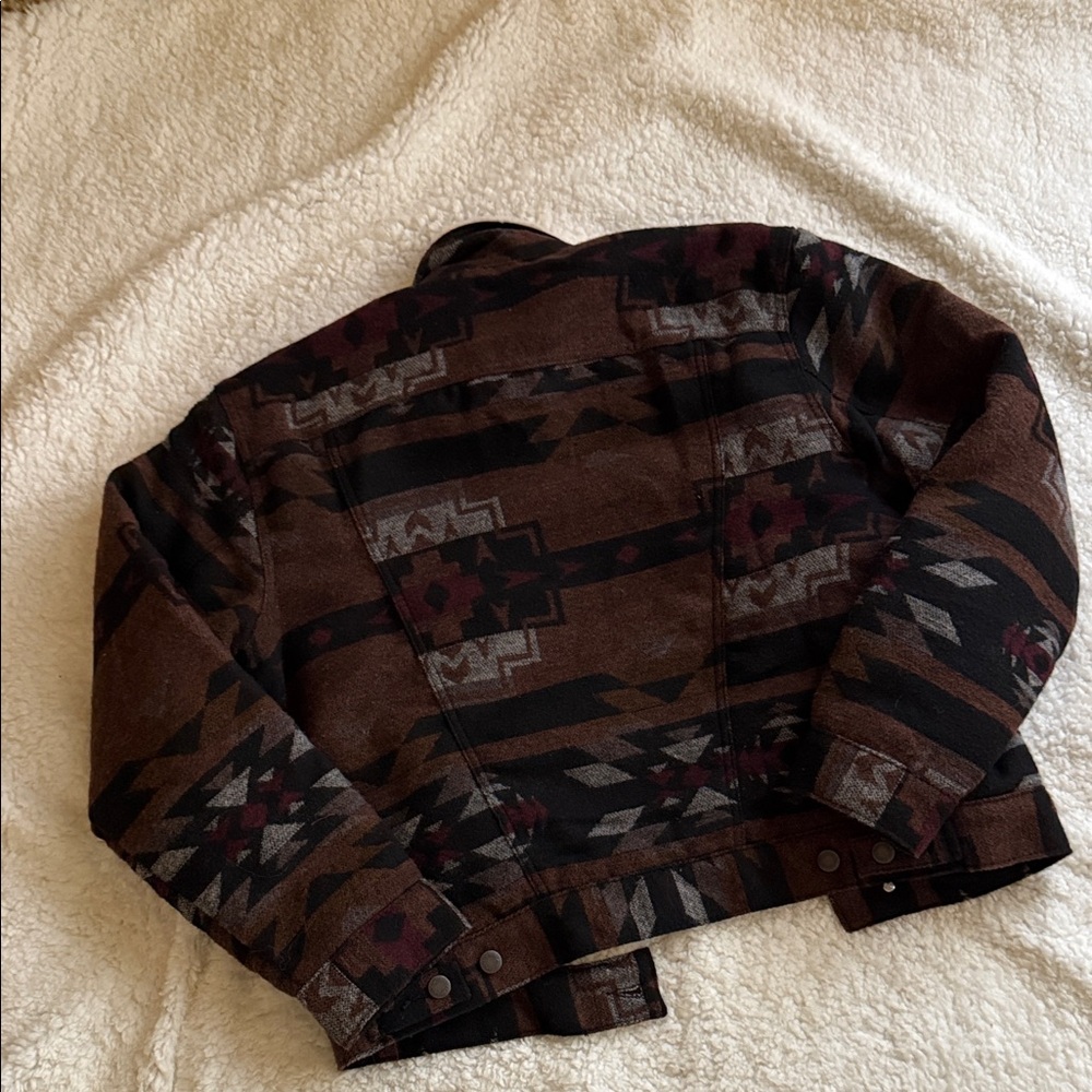Wrangler Brown and Black Patterned Jacket - image 3
